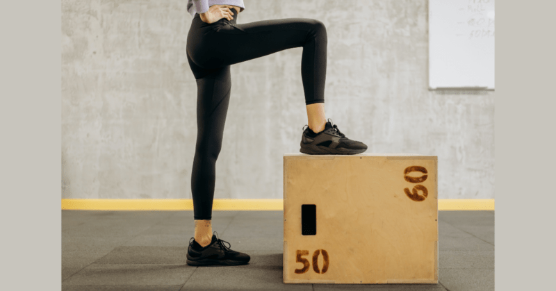 image showing- box jumps, box jumps benefits, box jumps workout, box for box jumps, box jumps muscles worked, rogue box jumps, lateral box jumps, single leg box jumps, how to do box jumps- CCB